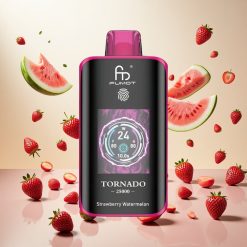 Fumot Tornado 25000 Puffs Jordbær Vannmelon med HD-skjerm og 700mAh batteri