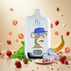 Fumot Tornado Digital Box 12000 Puffs Engangsfordamper Jordbær-Banansk 20ml MTL