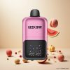 GEEK BAR 2GO 20ml 50000 Puff To-Serie Engangs Vape Pen Fersken & Vannmelon med Justerbar Smak/Kjølighet og Oppladbart Batteri