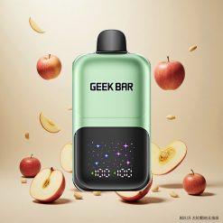 GEEK BAR 2GO 20ml 50000 Puff To Serier Disposable Vape Pen Dobbel Eple A&B med Justerbar Smak/Kjølighet og Oppladbar Batteri