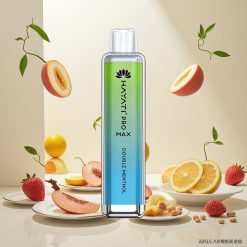 Hayati Pro Max 4000 Puffs Engangsdamper med Dobbel Mentol og 1400mAh Batteri