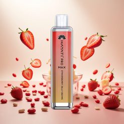 Hayati Pro Max 4000 Puffs Engangsvape med Jordbærgummi – Oppladbar 1400mAh Batteri