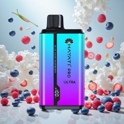 Hayati Pro Ultra 15000 Puffs Blå Sur Bringebær Disposable Vape med 850mAh Batteri