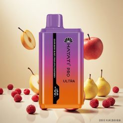 Hayati Pro Ultra 15000 Puffs Disposable Vape Druebærsmak med 850mAh Batteri