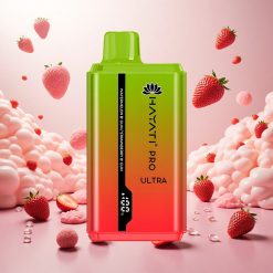 Hayati Pro Ultra 15000 Puffs Disposable Vape Vannmelon Tyggegummi med 2 12ml E-Væske Kapasitet