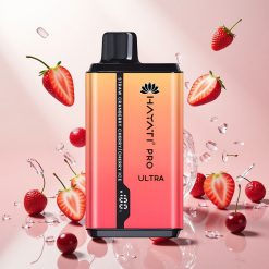 Hayati Pro Ultra 15000 Puffs E-Sigaret Jordbær Tranebær Kirsebær-Is med 850mAh Batteri