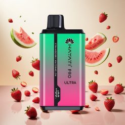 Hayati Pro Ultra 15000 Puffs E-Sigaret Jordbær Vannmelon med 2 12ml Kapasitet