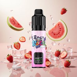 IGET BAR PLUS S3 POD 10000 Puffs Engangsdamper med Jordbær Vannmelon Is og 18 ml E-væske