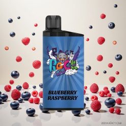 IGET Bar 3500 Puffs Engangs Vape Blåbær Bringebær med 1,2 Ohm Mesh Coil