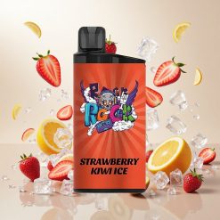 IGET Bar 3500 Puffs Engangs Vape Jordbær Kiwi Is med 1400 mAh Batteri