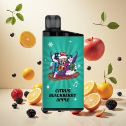 IGET Bar 3500 Puffs Engangs Vape Sitron Bjørnebær Eple med 1,2 Ohm Mesh Coil