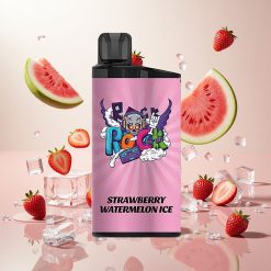 IGET Bar 3500 Puffs Engangsdamp Jordbær Vannmelon Is med 1,2 Ohm Mesh Coil og 1400 mAh Batteri
