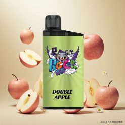 IGET Bar 3500 Puffs Engangsdamper Dobbel Eple med 1,2 Ohm Mesh Coil og 1400 mAh Batteri