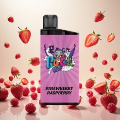 IGET Bar 3500 Puffs Engangsdamper Jordbær Bringebær – 1400 mAh Batteri