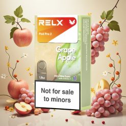 RELX Pod Pro 2 Druer Eple med 0% Nikotin og 600 Puff