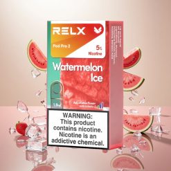 RELX Pod Pro 2 Vannmelon Is med 5% Nikotin og 600 puff
