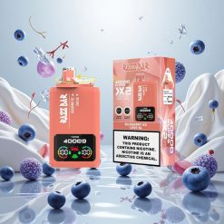 Razz Bar 40000 Puffs Oppsettbar Vape BLÅBÆR IS med Skjermdisplay