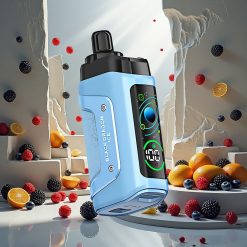 Razz Bar 45000 Puff Engangsdamp med Svart Drage Is og Justerbar Luftstrøm