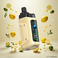 Razz Bar 45000 Puffs Disposable Vape Sitron Lime med 1,0 Ohm Mesh Coil og Justerbar Luftstrøm