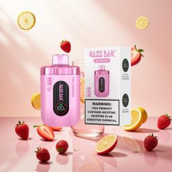 Razz Bar 50K Puffs Engangs Vape Rosa Sitronade – 50000 Puffs, 2% Nikotin