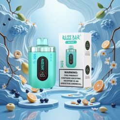 Razz Bar 50K Puffs Engangsdamper Mr Blå – 50000 Inndragninger, 2% Nikotin