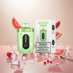 Razz Bar 50K Puffs Engangsdamper Vannmelon Is med 2% Nikotin og 650 Mah Batteri