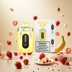 Razz Bar 50K Puffs Engangsvaper – Jordbær Banan – 50000 Inndrag – 2% Nikotin