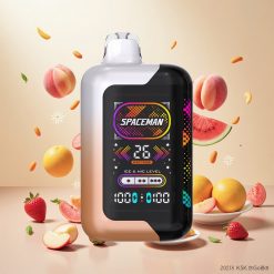SPACEMAN SP40000 Engangs Vape Juicy Peach Vannmelon med 40000 Puff og 20ml eVæske
