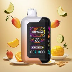 SPACEMAN SP40000 Engangsvape med 40000 Puff og 20ml eVæske – Sur Mango Honningmelon