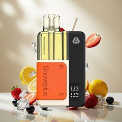 Snowplus Swift 5000 Puffs Prefilled Pod Kit Svart Sitronade Is med 1000 mAh batteri