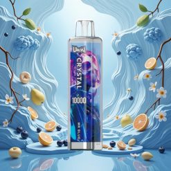 UWIN Crystal 10000 Puffs Blå (18ml, Type-C lading)