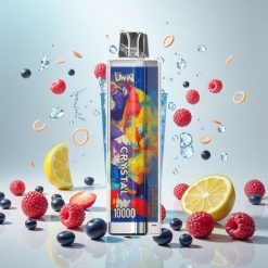 UWIN Crystal 10000 Puffs Blå Bringebær Sitronade – 18ml / 650mAh