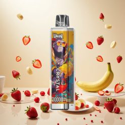 UWIN Crystal 10000 Puffs Engangsdamper Jordbær Banan med 18ml e-væske og 650mAh batteri