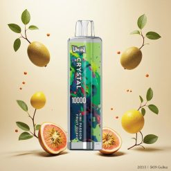 UWIN Crystal 10000 Puffs Engangsdamper Kiwi Pasjonsfrukt Guava – 18ml / 650mAh