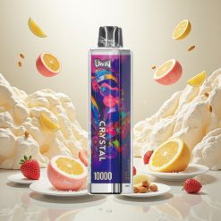 UWIN Crystal 10000 Puffs Vaniljeis Disposable Vape med 18ml e-væske og 650mAh batteri