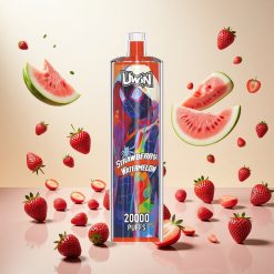 Uwin Shisha Hookah Crystal 20000 Puffs Jordbær Vannmelon med 22ml kapasitet