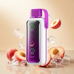 VOZOL Star 20000 Puffs Fersken Is med 2,2" HD speilskjerm og Dobbel mesh