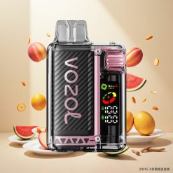 VOZOL Vista 20000 Puffs Gjenoppladbar med 650mAh Batteri og Fersken Mango Vannmelon