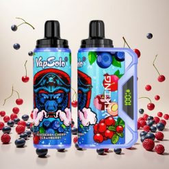VapSolo VIKING 12000 Puffs Engangs Vape Blåbær Kirsebær Tranebær med 22 ml E-Væske