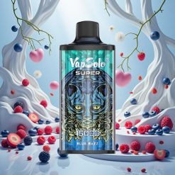 Vapsolo Super 15000 puffs Blå Bringebær – 40ml / 850mAh