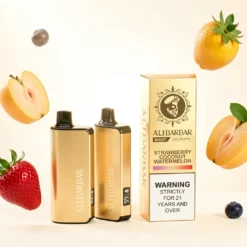 ALIBARBAR INGOT Jordbær Kiwi Engangsvape – 9 000 drag, 22 ml e-væske